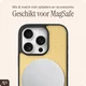 AVY Apple iPhone 16 Pro Hoesje met Koord Haakjes MagSafe Leer Croco Geel afbeelding 8