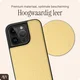 AVY Apple iPhone 15 Pro Hoesje met Koord Haakjes MagSafe Leer Croco Geel afbeelding 7