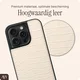 AVY Apple iPhone 15 Pro Max Hoesje met Koord Haakjes MagSafe Leer Croco Beige afbeelding 7
