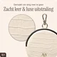 AVY Mini Telefoontasje / Phone Bag Pouch met Rits en Haakje Leer Croco Beige afbeelding 2