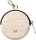 AVY Mini Telefoontasje / Phone Bag Pouch met Rits en Haakje Leer Croco Beige afbeelding 8