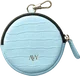 AVY Mini Telefoontasje / Phone Bag Pouch met Rits en Haakje Leer Croco Blauw afbeelding 11