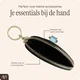AVY Mini Telefoontasje / Phone Bag Pouch met Rits en Haakje Leer Croco Blauw afbeelding 5