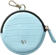 AVY Mini Telefoontasje / Phone Bag Pouch met Rits en Haakje Leer Croco Blauw afbeelding 10