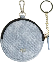 AVY Mini Telefoontasje / Phone Bag Pouch met Rits en Haakje Denim afbeelding