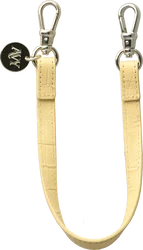 AVY Armband / Polsband Telefoonkoord (30CM) Leather Croco Geel afbeelding