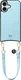 AVY Armband / Polsband Telefoonkoord (30CM) Leather Croco Blauw afbeelding 9