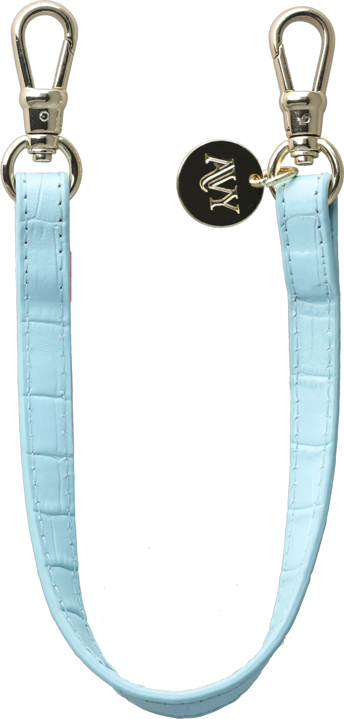 AVY Armband / Polsband Telefoonkoord (30CM) Leather Croco Blauw afbeelding 8
