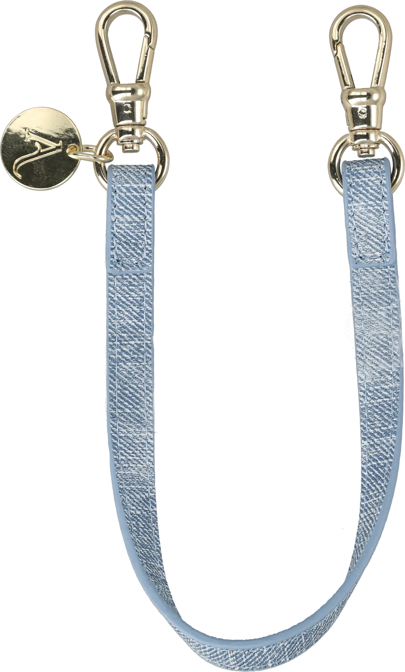 AVY Armband / Polsband Telefoonkoord (30CM) Denim afbeelding 1