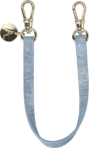 AVY Armband / Polsband Telefoonkoord (30CM) Denim afbeelding 1