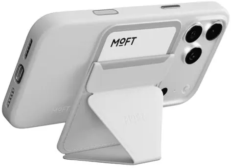 MOFT MagSafe Pasjeshouder met Standaard en Apple Find My Grijs afbeelding 2
