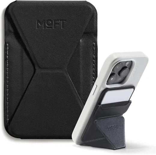 MOFT MagSafe Pasjeshouder met Standaard en Apple Find My Zwart afbeelding 18