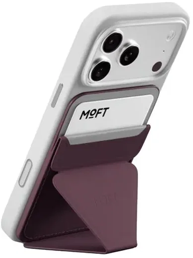 MOFT MagSafe Pasjeshouder met Standaard en Apple Find My Paars afbeelding 1