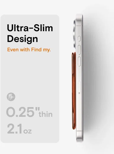 MOFT MagSafe Pasjeshouder met Standaard en Apple Find My Oranje afbeelding 6