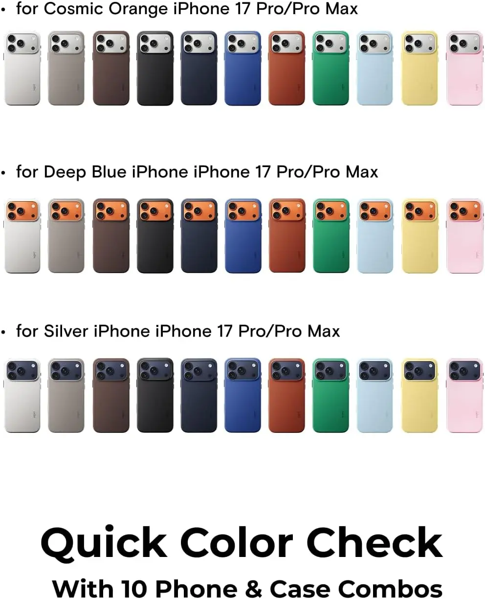 MOFT MOVAS Snap iPhone 17 Pro Hoesje MagSafe Vegan Leer Back Cover Roze afbeelding 9