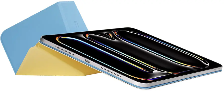 MOFT Dynamic Folio iPad Mini 6 / 7 Hoes Book Case met Standaard Blauw Geel afbeelding 6