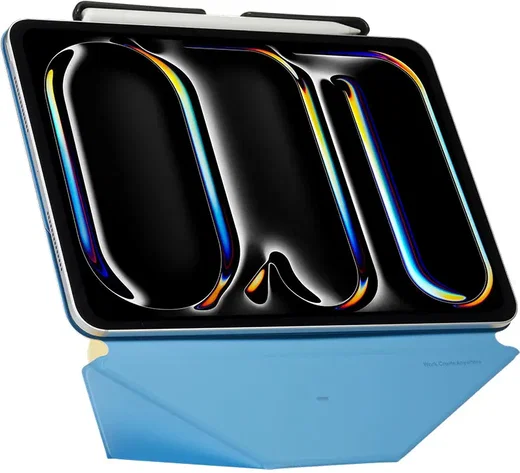 MOFT Dynamic Folio iPad Mini 6 / 7 Hoes Book Case met Standaard Blauw Geel afbeelding 2