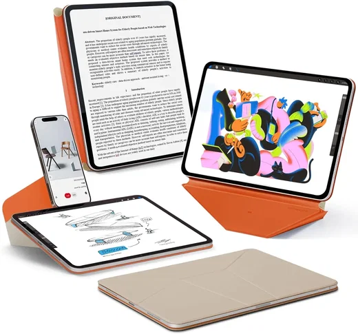MOFT Dynamic Folio iPad Air 11 (24/25/26) / Air 10.9 (2022/2020) Hoes Beige afbeelding 1