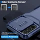Samsung Galaxy A57 Hoesje Camera Slider Back Cover Schokbestendig Blauw afbeelding 3