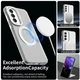 Samsung Galaxy A57 Hoesje MagSafe Backcover Semi-Transparant & Wit afbeelding 2