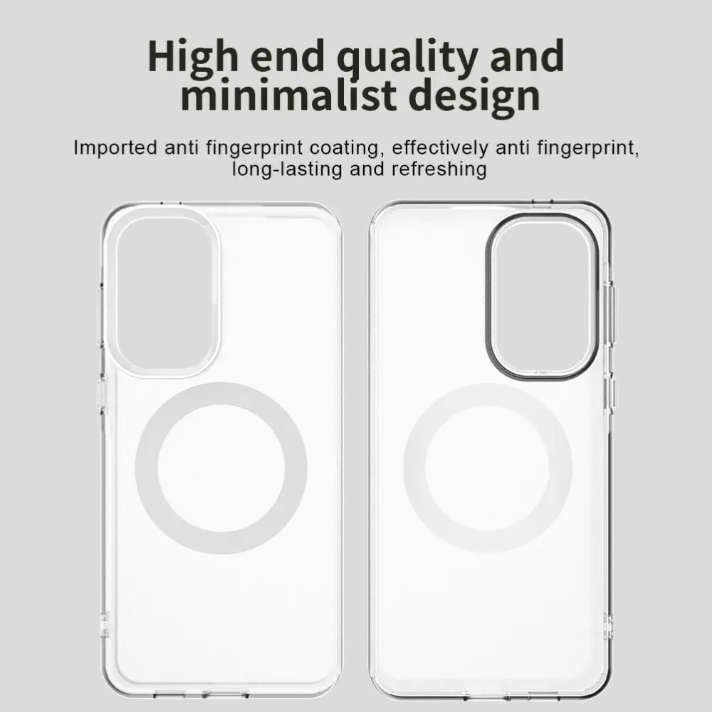 Samsung Galaxy A57 Hoesje MagSafe Backcover Semi-Transparant & Wit afbeelding 5