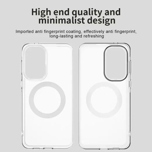 Samsung Galaxy A57 Hoesje MagSafe Backcover Semi-Transparant & Wit afbeelding 5
