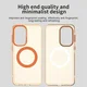 Samsung Galaxy A57 Hoesje MagSafe Backcover Semi-Transparant & Oranje afbeelding 5