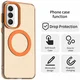 Samsung Galaxy A57 Hoesje MagSafe Backcover Semi-Transparant & Oranje afbeelding 7