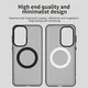 Samsung Galaxy A57 Hoesje MagSafe Backcover Semi-Transparant & Zwart afbeelding 5
