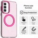 Samsung Galaxy A57 Hoesje MagSafe Backcover Semi-Transparant & Roze afbeelding 7