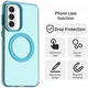 Samsung Galaxy A57 Hoesje MagSafe Backcover Semi-Transparant & Blauw afbeelding 7