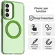 Samsung Galaxy A57 Hoesje MagSafe Backcover Semi-Transparant & Groen afbeelding 7
