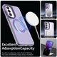 Samsung Galaxy A57 Hoesje MagSafe Backcover Semi-Transparant & Paars afbeelding 2