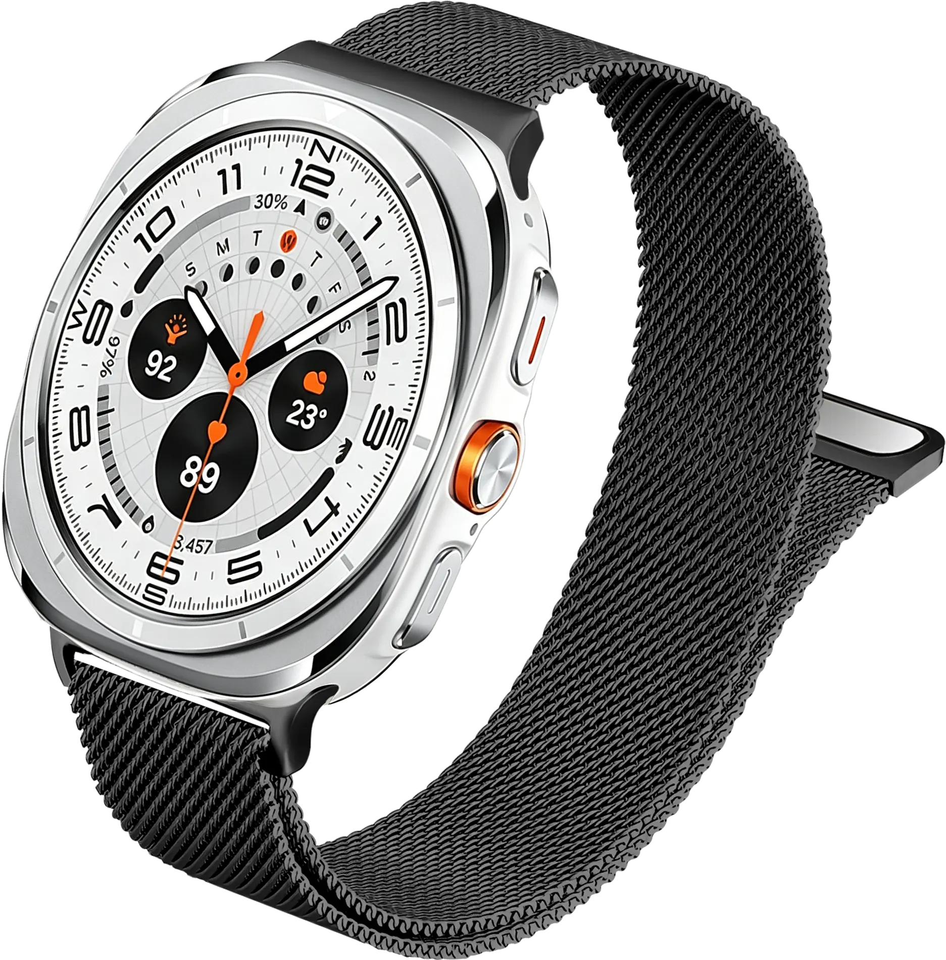 SBG Milanees - Samsung Galaxy Watch Ultra Bandje - Zwart afbeelding 9
