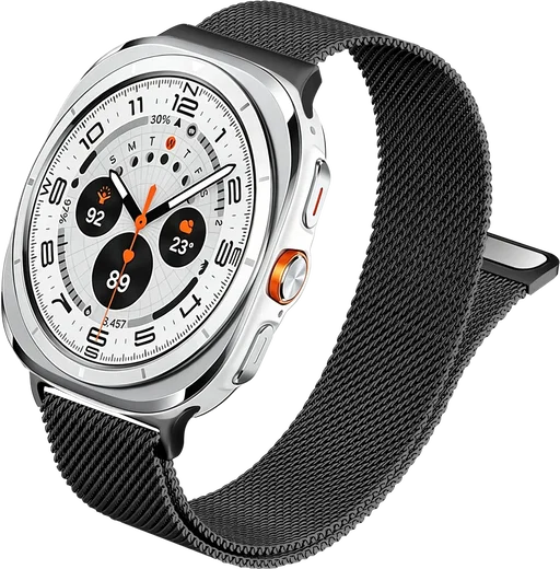SBG Milanees - Samsung Galaxy Watch Ultra Bandje - Zwart afbeelding 9