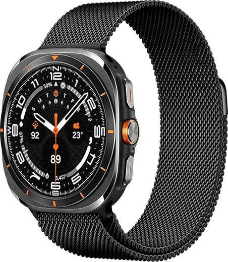 SBG Milanees - Samsung Galaxy Watch Ultra Bandje - Zwart afbeelding 1
