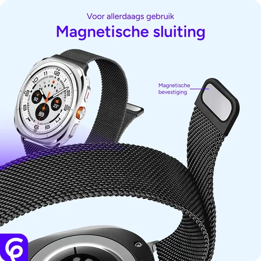 SBG Milanees - Samsung Galaxy Watch Ultra Bandje - Zilver afbeelding 3