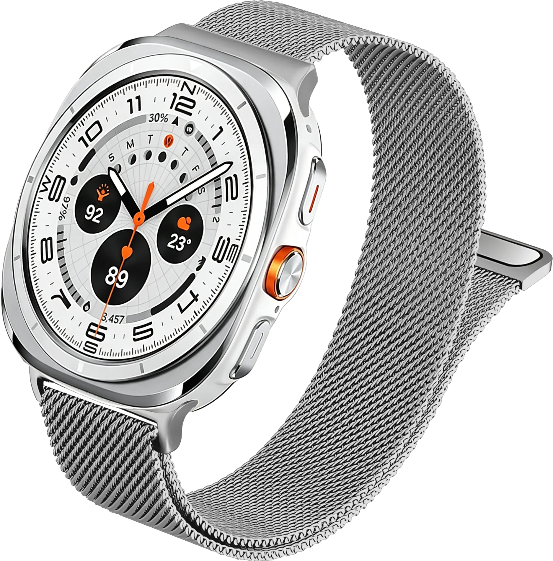 SBG Milanees - Samsung Galaxy Watch Ultra Bandje - Zilver afbeelding 10