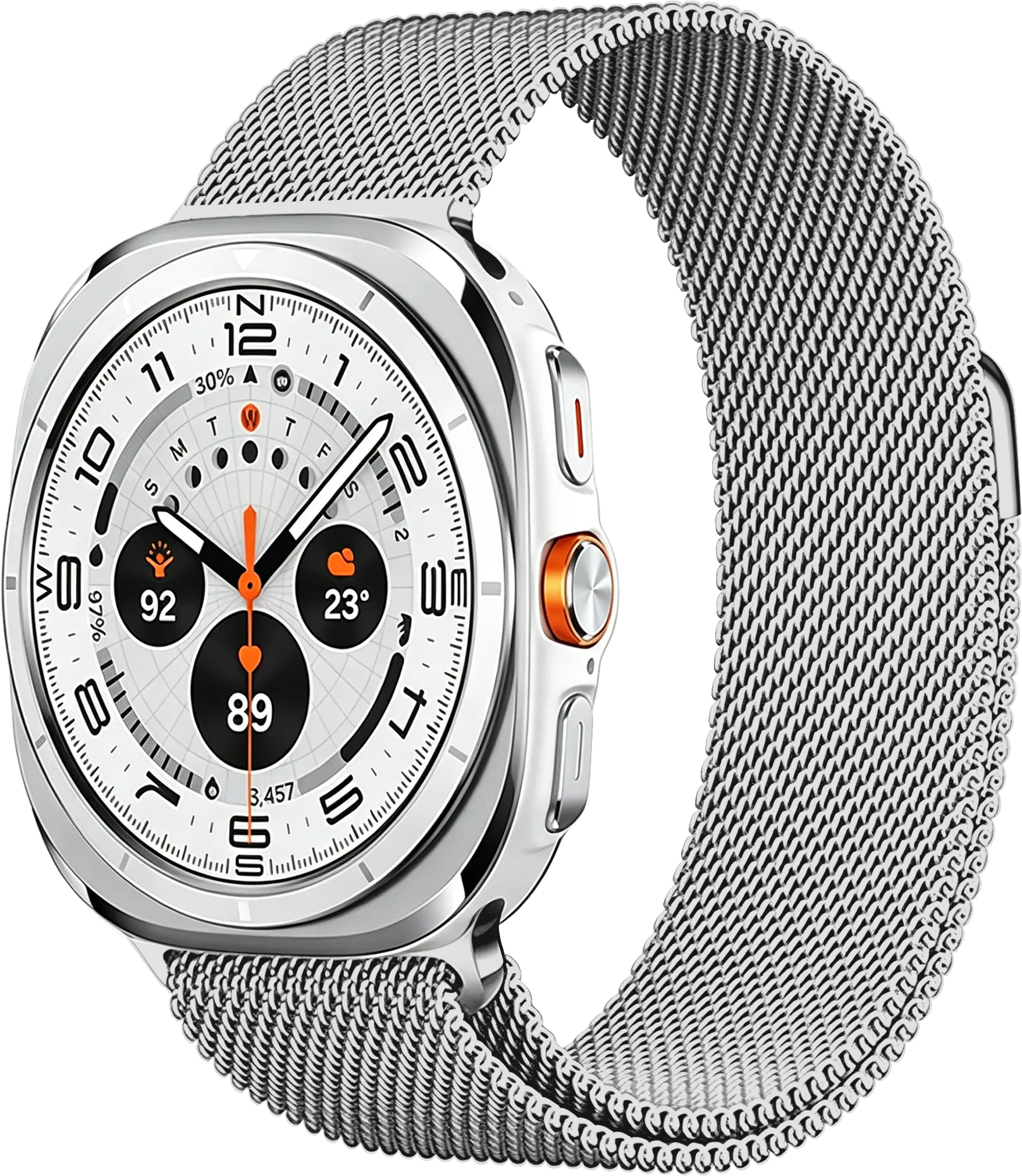 SBG Milanees - Samsung Galaxy Watch Ultra Bandje - Zilver afbeelding 1