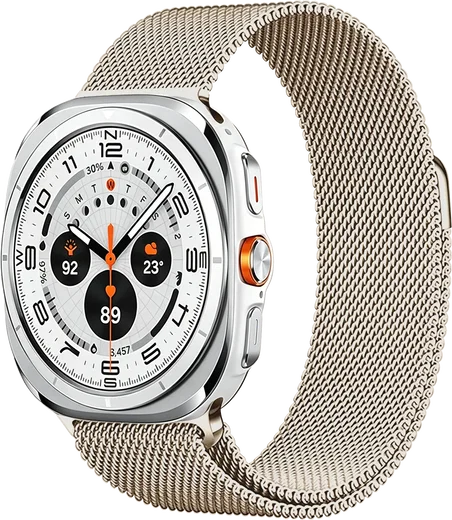 SBG Milanees - Samsung Galaxy Watch Ultra / 2 Bandje - Sterrenlicht afbeelding 1