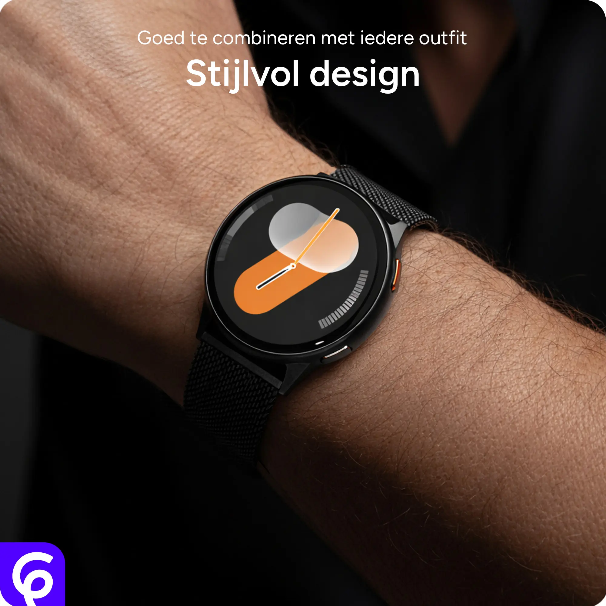 SBG Milanees - Samsung Galaxy Watch Ultra / 2 Bandje - Sterrenlicht afbeelding 4