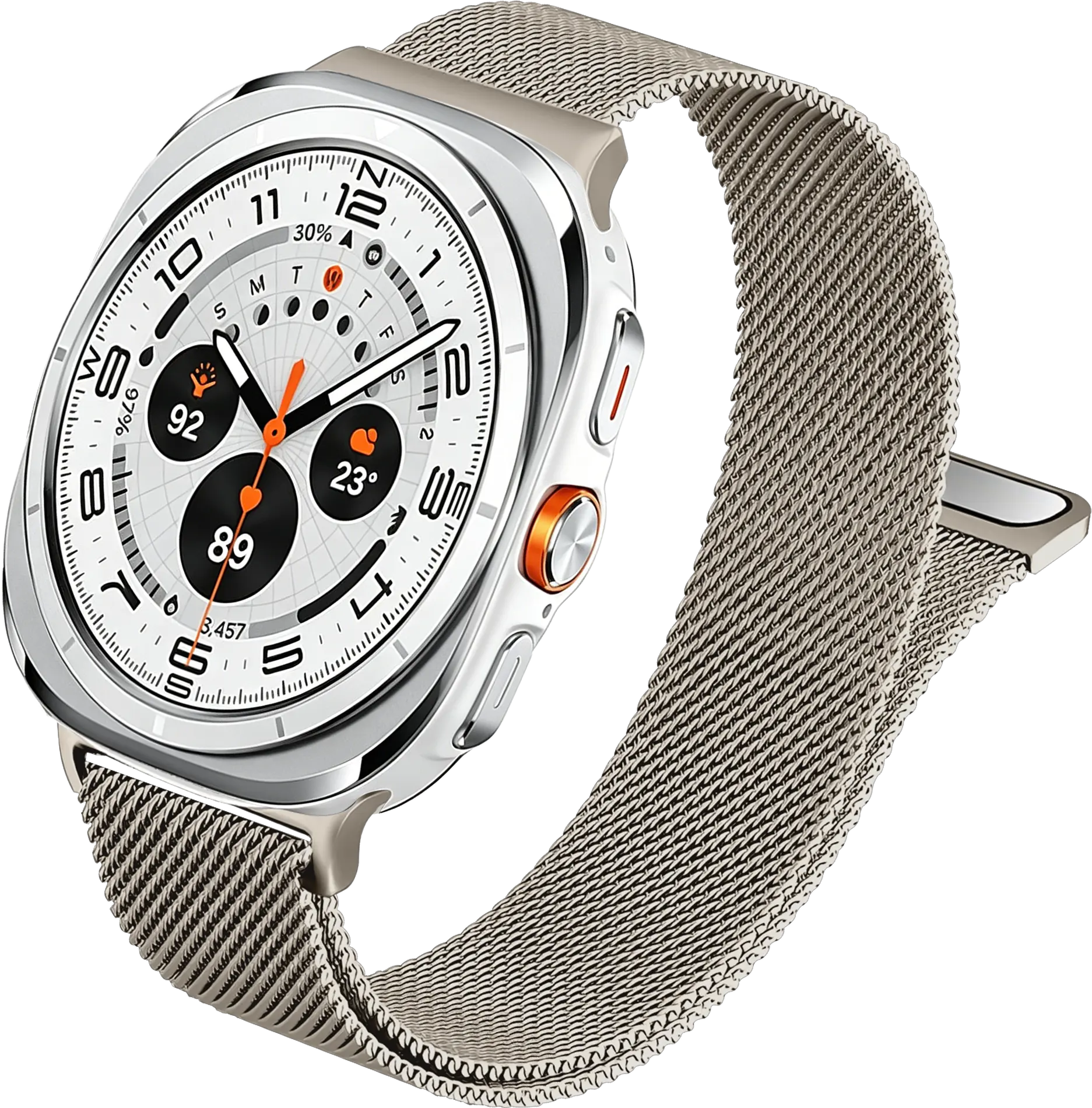 SBG Milanees - Samsung Galaxy Watch Ultra / 2 Bandje - Sterrenlicht afbeelding 10