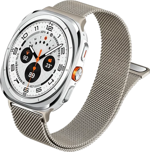 SBG Milanees - Samsung Galaxy Watch Ultra / 2 Bandje - Sterrenlicht afbeelding 10