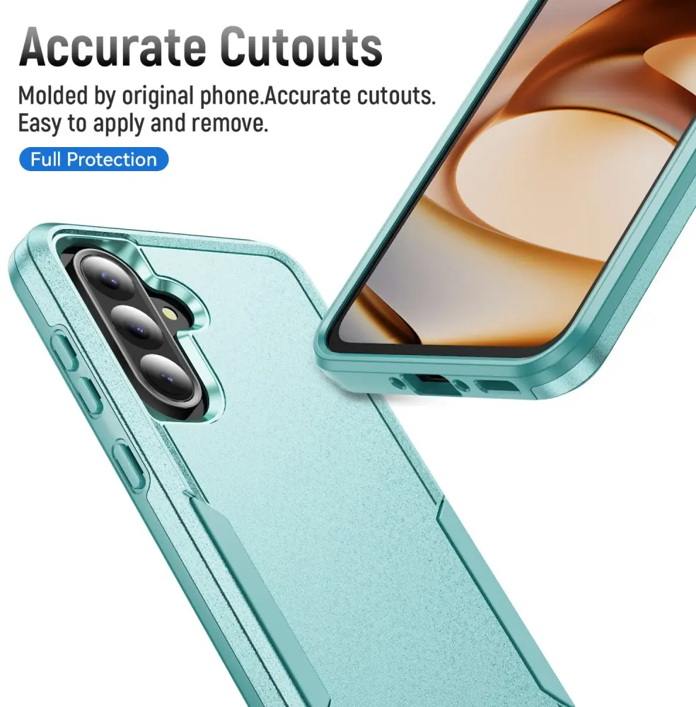 Samsung Galaxy A37 Hoesje Schokbestendige Hardcase Back Cover Groen afbeelding 2