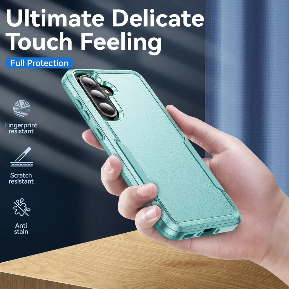 Samsung Galaxy A37 Hoesje Schokbestendige Hardcase Back Cover Groen afbeelding 3