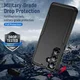 Samsung Galaxy A57 Hoesje Schokbestendige Hardcase Back Cover Zwart afbeelding 2