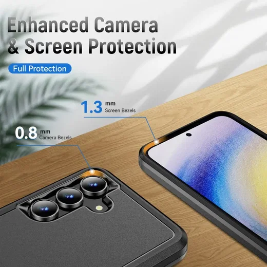 Samsung Galaxy A57 Hoesje Schokbestendige Hardcase Back Cover Zwart afbeelding 6
