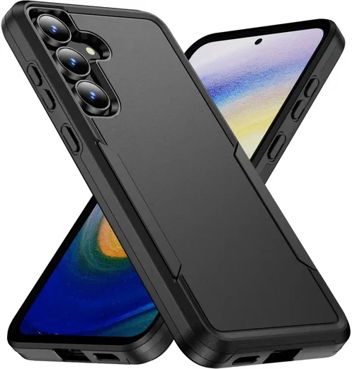 Samsung Galaxy A57 Hoesje Schokbestendige Hardcase Back Cover Zwart afbeelding 1
