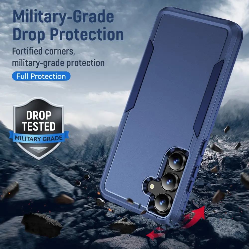 Samsung Galaxy A57 Hoesje Schokbestendige Hardcase Back Cover Blauw afbeelding 2