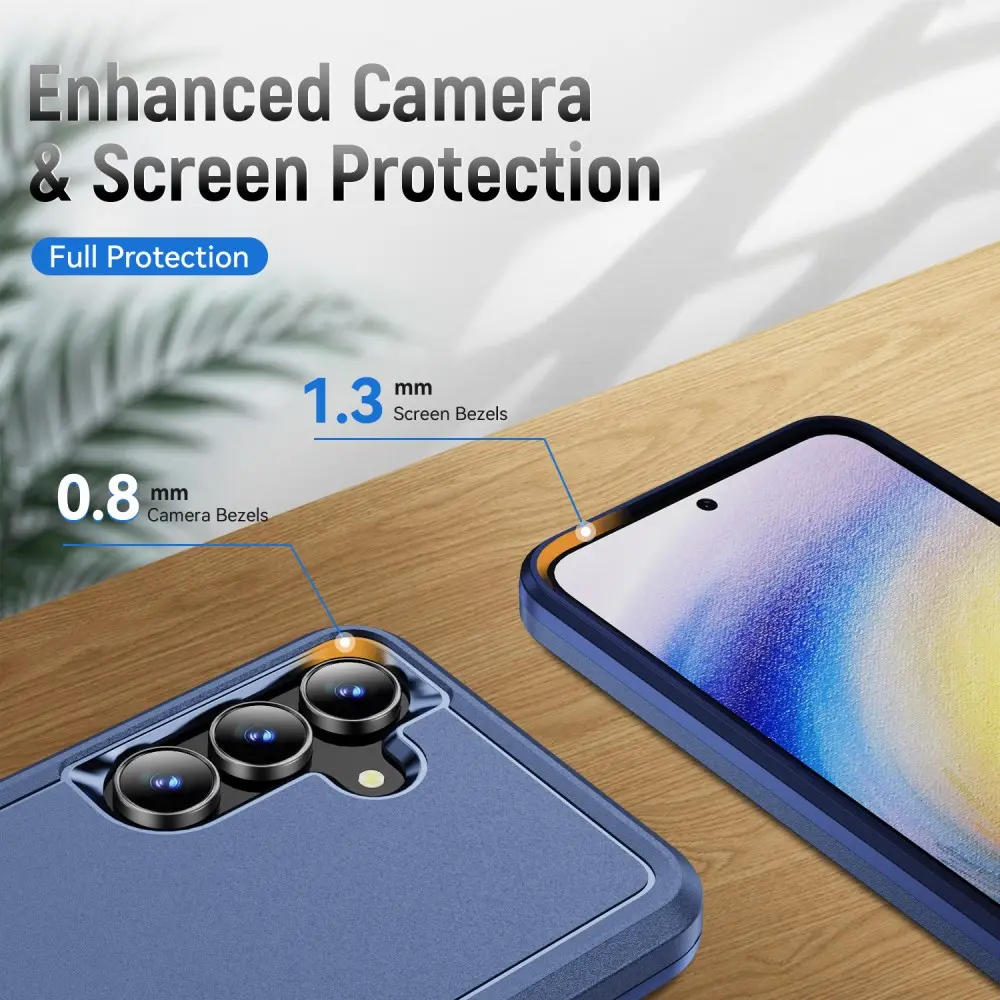Samsung Galaxy A57 Hoesje Schokbestendige Hardcase Back Cover Blauw afbeelding 4